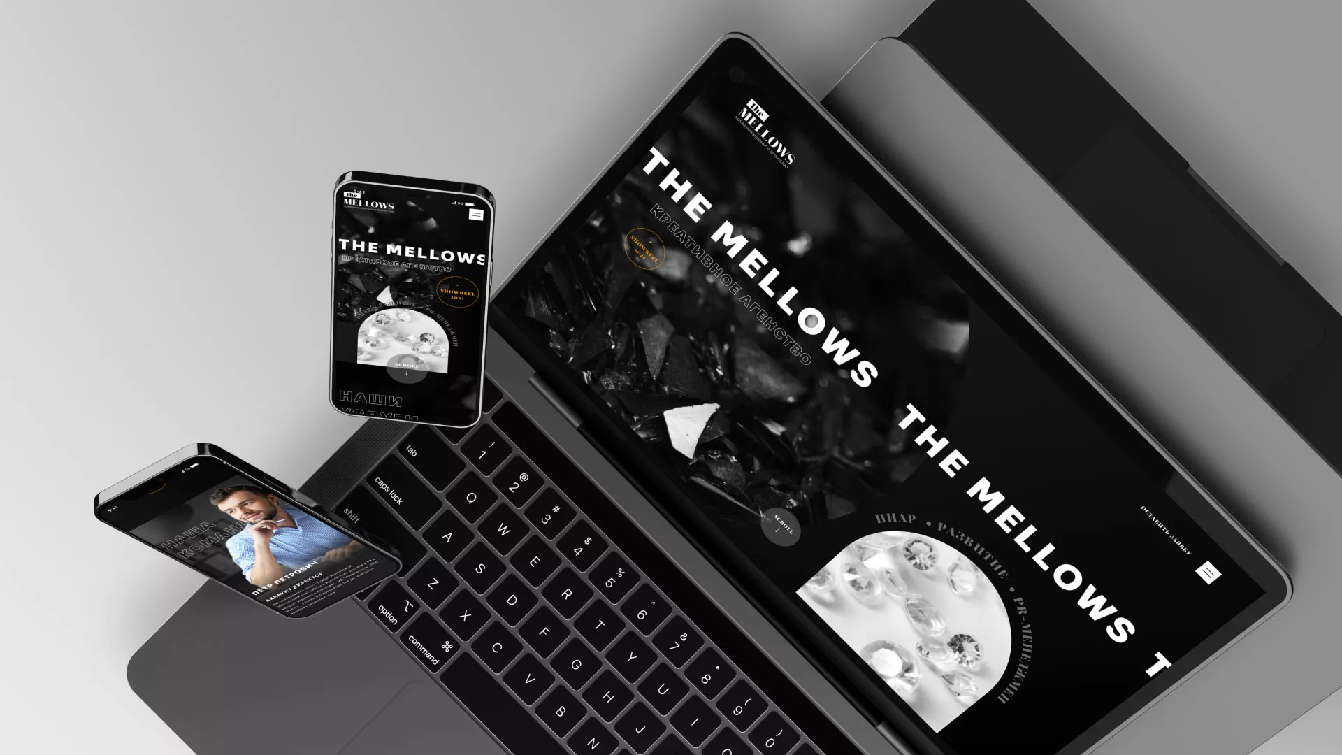 Разработка сайта креативного агентства «The Mellows» в Далматово